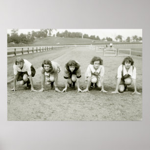Poster Girls Track, années 1920