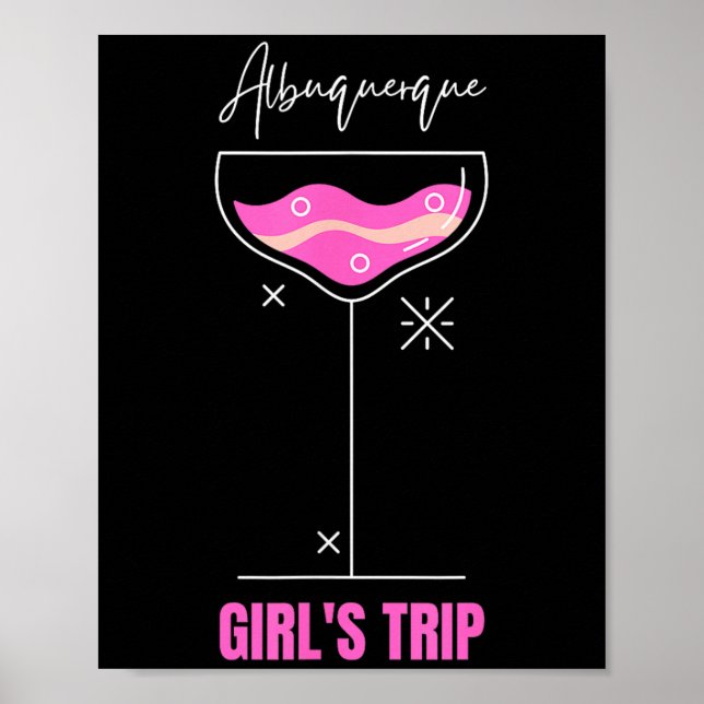 Poster Girls Trip Beach Drink Albuquerque New Mexico  (Devant)