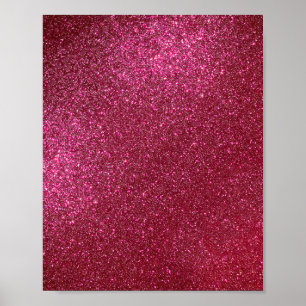 Poster Girly Sparkly Wine Burgundy Red Glitter