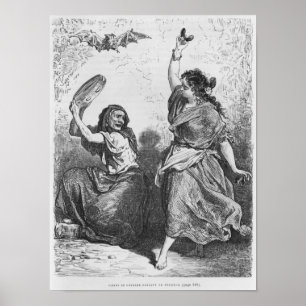 Poster Gitana de Grenade dansant le zorongo