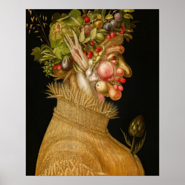 Poster Giuseppe Arcimboldo - Été (Devant)