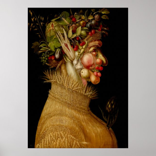 Poster Giuseppe Arcimboldo - Été (Devant)
