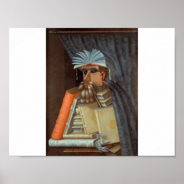 Poster Giuseppe Arcimboldo - Le Bibliothécaire (Devant)