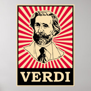 Poster Giuseppe Fortunino Francesco Verdi