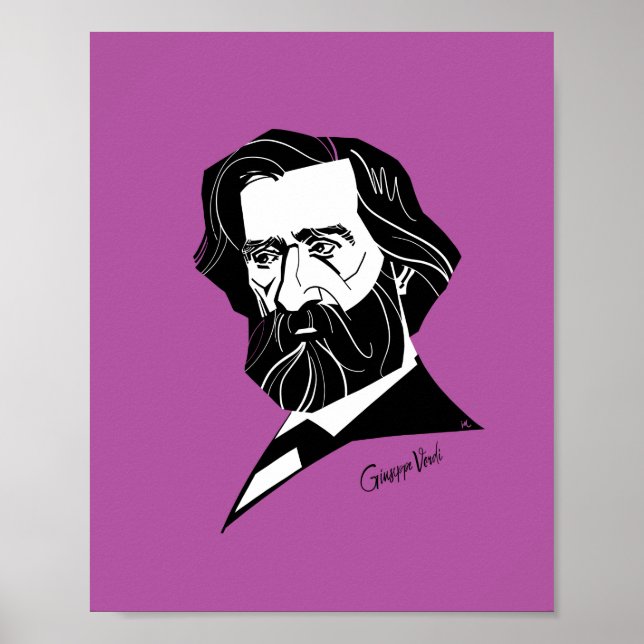 Poster Giuseppe Verdi (Devant)