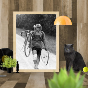 Poster Giusto Cerutti Tour de France 1928 Après L'Acciden