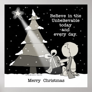 Poster Giver cadeau-Joyeux Noël