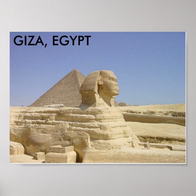 POSTER GIZA, EGYPTE (Devant)