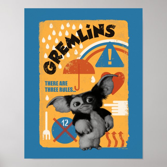 Poster Gizmo | Il Y A Trois Règles (Devant)