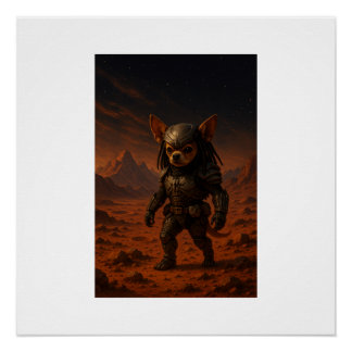 Poster Gizmo the Predator on Mars