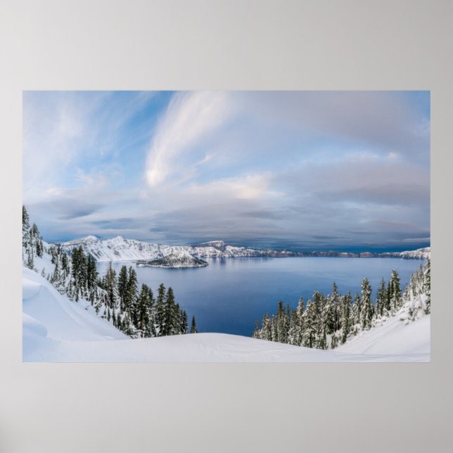 Poster Glace et neige | Crater Lake Oregon (Devant)