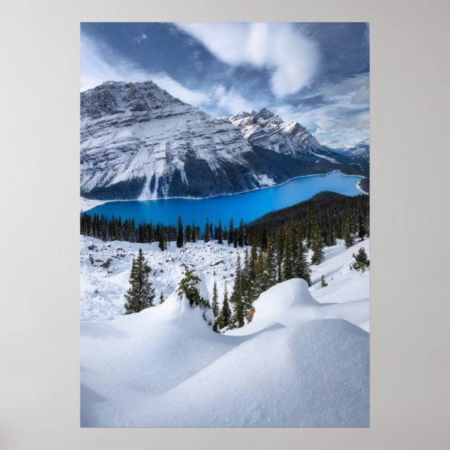 Poster Glace et neige | Lac Peyto, Rocheuses canadiennes (Devant)