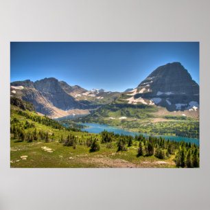 Poster Glace et neige   Parc national des Glaciers, Monta