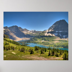 Poster Glace et neige   Parc national des Glaciers, Monta