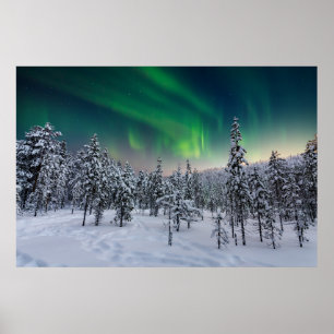 Poster Glace et neige Paysage d'hiver, Finlande