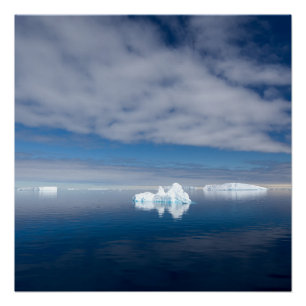 Poster Glace flottante en Antarctique