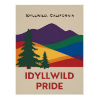 Poster glacé Idyllwild Pride