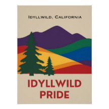 Poster glacé Idyllwild Pride