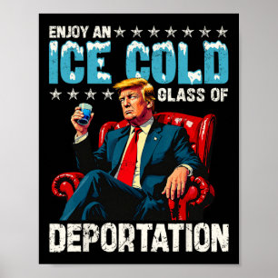 Poster Glace Profitez D'Une Glace Froid Gl De Déportation