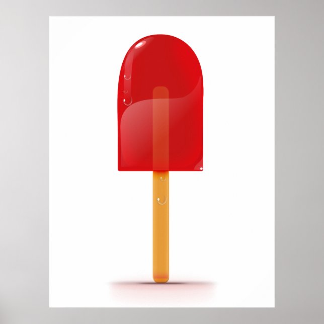 Poster Glace rouge Lolly (Devant)