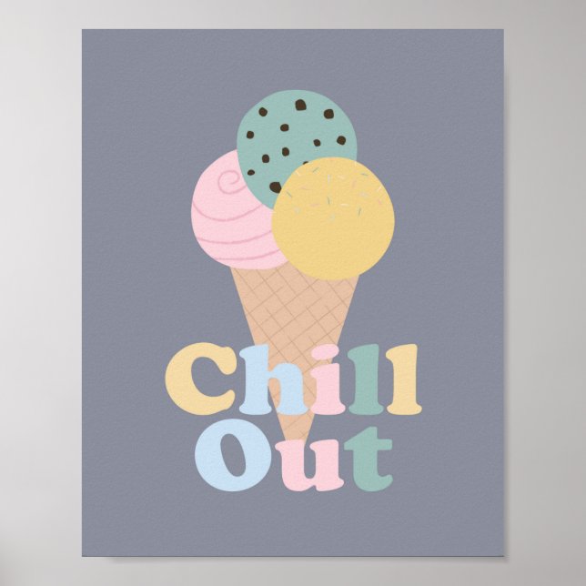 Poster Glace Se Relaxer (Devant)