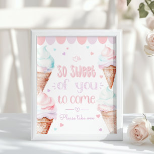 Poster Glace Sucré de ta part de venir anniversaire paste