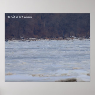 Poster Glace sur la rivière Delaware 2026
