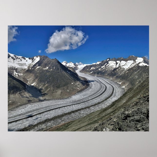 Poster Glacier Aletsch (Devant)