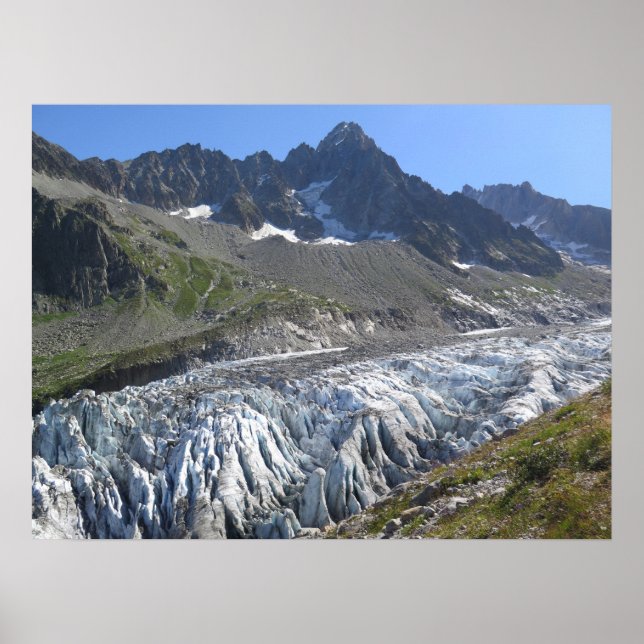 Poster Glacier d'Argentiere Alpes françaises (Devant)