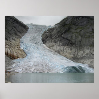 Poster Glacier de Brikdalsbreen