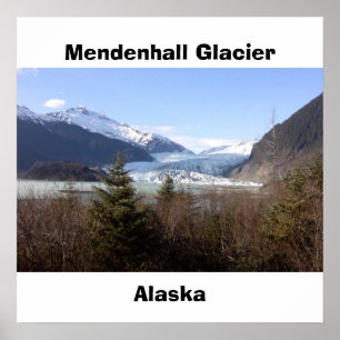 Poster Glacier de Mendenhall, Alaska