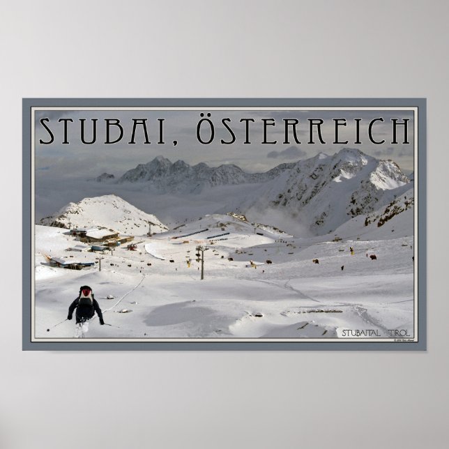 Poster Glacier de Stubai (Devant)