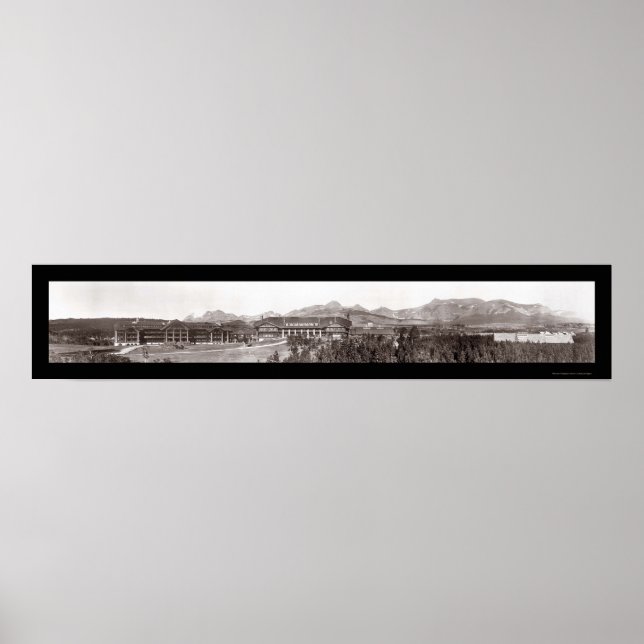 Poster Glacier Park Sunrise Photo 1916 (Devant)