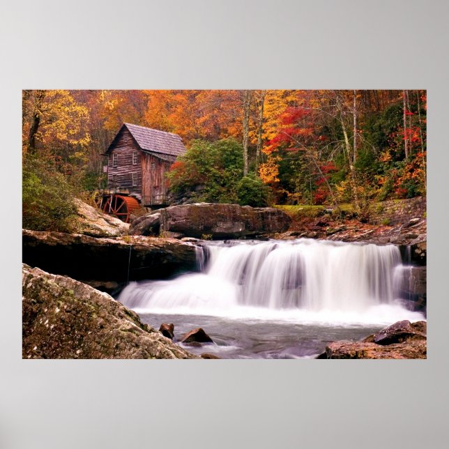 Poster Glade Creek Grist Mill (Devant)