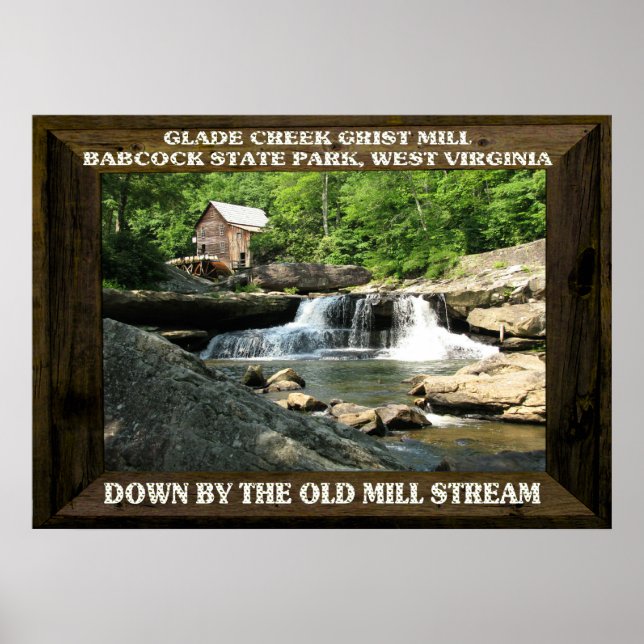 POSTER GLADE CREEK GRIST MILL-POSTER (Devant)