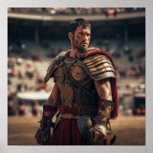 Poster Gladiateur du Général Maximus dans l'Arena - Epi