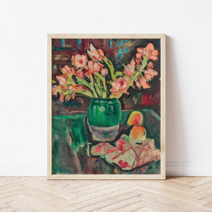 Poster Gladioli dans un vase vert   George Leslie Hunter
