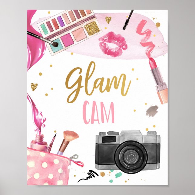 Poster Glam Cam Spa Party Maquillage Glamor Girl Annivers (Devant)