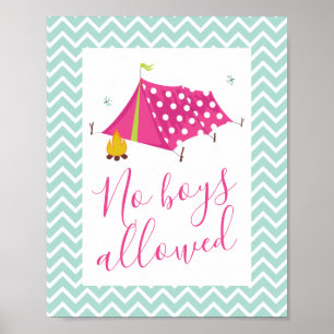 Poster Glam Camp Spa Makeover Anniversaire