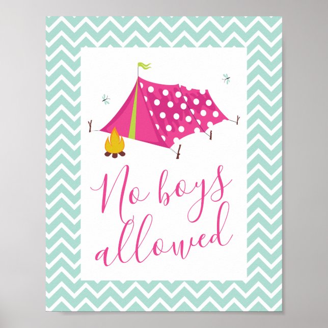 Poster Glam Camp Spa Makeover Anniversaire (Devant)