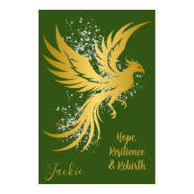Glam Gold Phoenix Silver Parties scintillant Monog