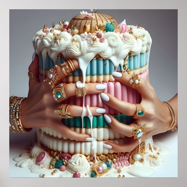 Poster Glam mode mode mode mode de vie de luxe photo (Devant)