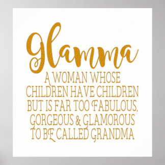 Poster Glamma - Grand-mère fabuleuse