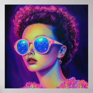 Poster Glamour Neon Galaxy