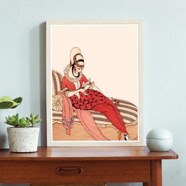Poster Glamour Vintage mode Gerda Wegener (Créateur téléchargé)
