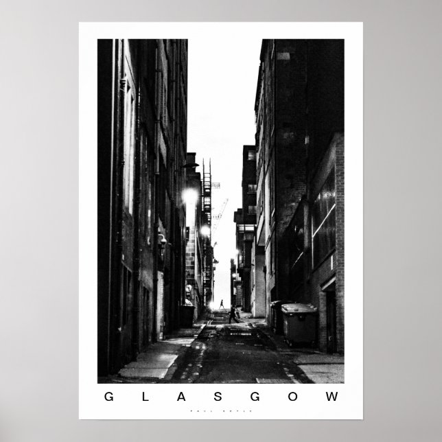 Poster Glasgow Lane (Devant)