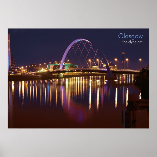 Poster Glasgow - Le Clyde Arc (Devant)