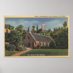 Poster Glencairn, réplique de l'église d'Annie Laurie