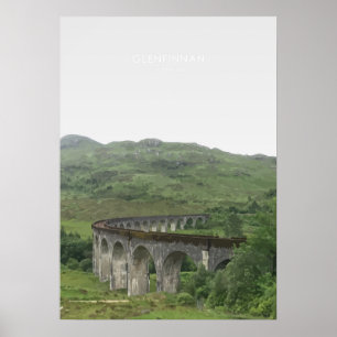Poster Glenfinnan Viaduc, Scotland Travel Artwork
