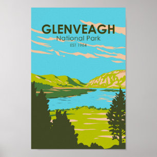 Poster Glenveagh National Park Irlande Lough Veagh Travel